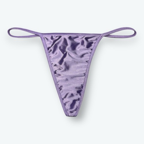 Satin string cut - satin, v-string